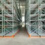 Used Teardrop Pallet Racking 42”D x 26’H x 3” x 3”