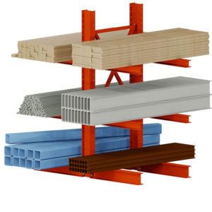 Light Duty Double Sided Cantilever Rack Upright